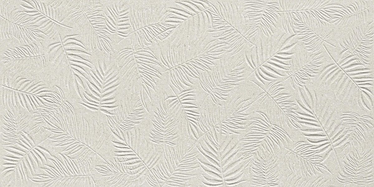 Керамическая плитка Atlas Concorde Italy 3D Wall Carve Leaf Pearl 40x80 ZZ Белый