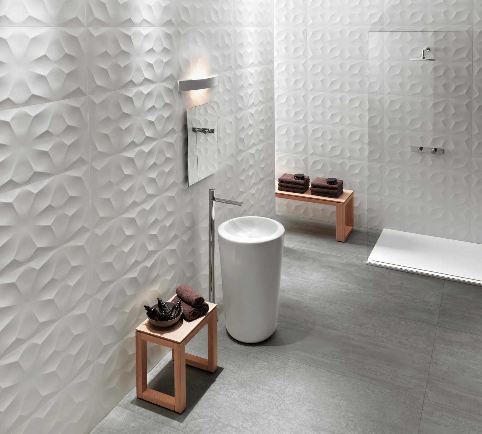 Керамическая плитка Atlas Concorde Italy 3D Wall Design 3D Diamond White Matt 40x80 ZZ Белый, фото 6