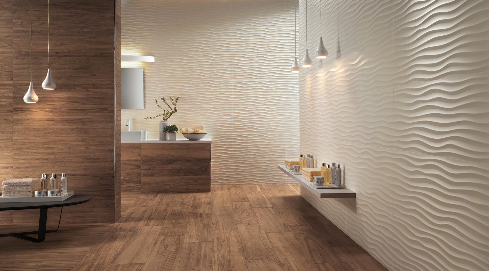 Керамическая плитка Atlas Concorde Italy 3D Wall Design 3D Dune Sand Matt 40x80 ZZ Бежевый, фото 3