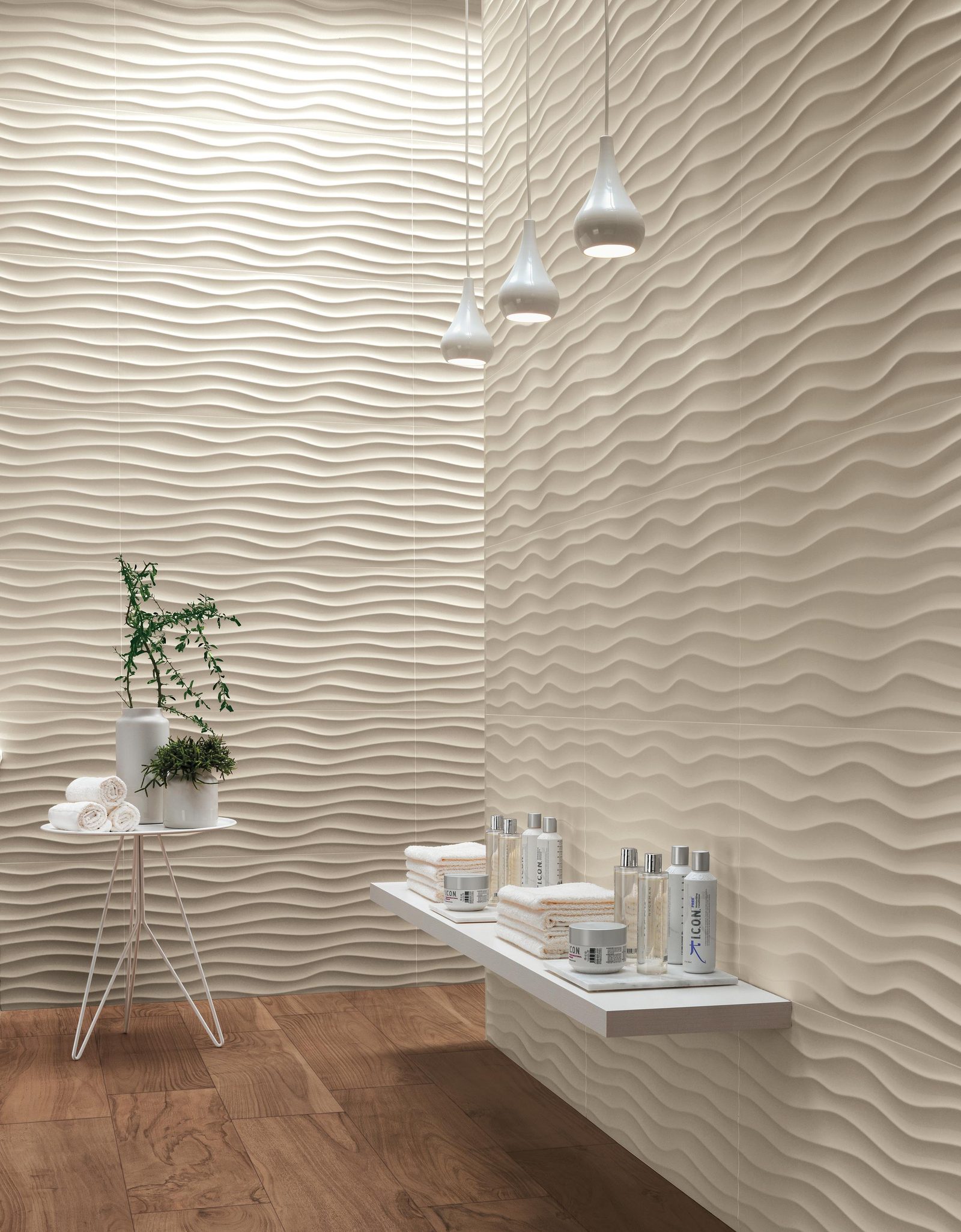 Керамическая плитка Atlas Concorde Italy 3D Wall Design 3D Dune Sand Matt 40x80 ZZ Бежевый, фото 4