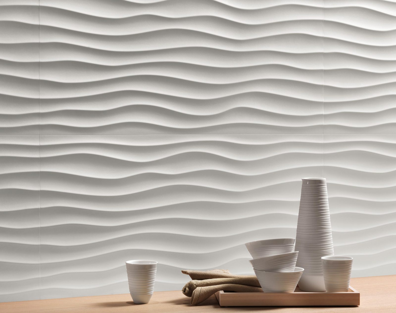 Керамическая плитка Atlas Concorde Italy 3D Wall Design 3D Dune White Matt 40x80 ZZ Белый, фото 2