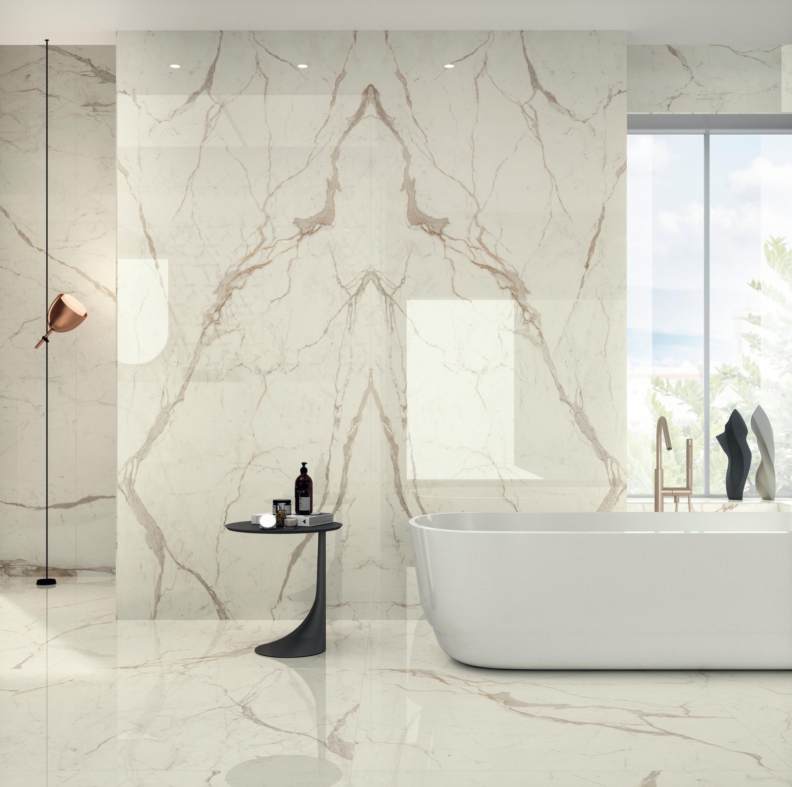 Керамогранит Atlas Concorde Italy Marvel Shine Marvel Calacatta Prestigio Bookm A Lapp 120x278 Комбинированный, фото 4