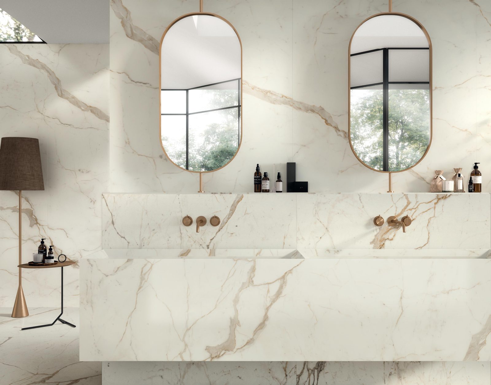 Керамогранит Atlas Concorde Italy Marvel Shine Marvel Calacatta Prestigio 120x278 Silk Белый, фото 5