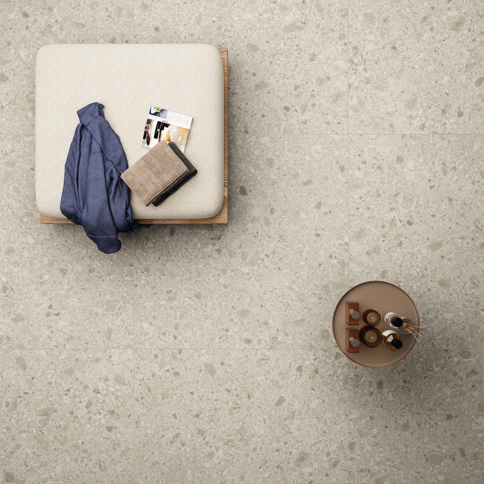Керамогранит Atlas Concorde Italy Boost Mix Ivory 120x120 Бежевый, фото 4