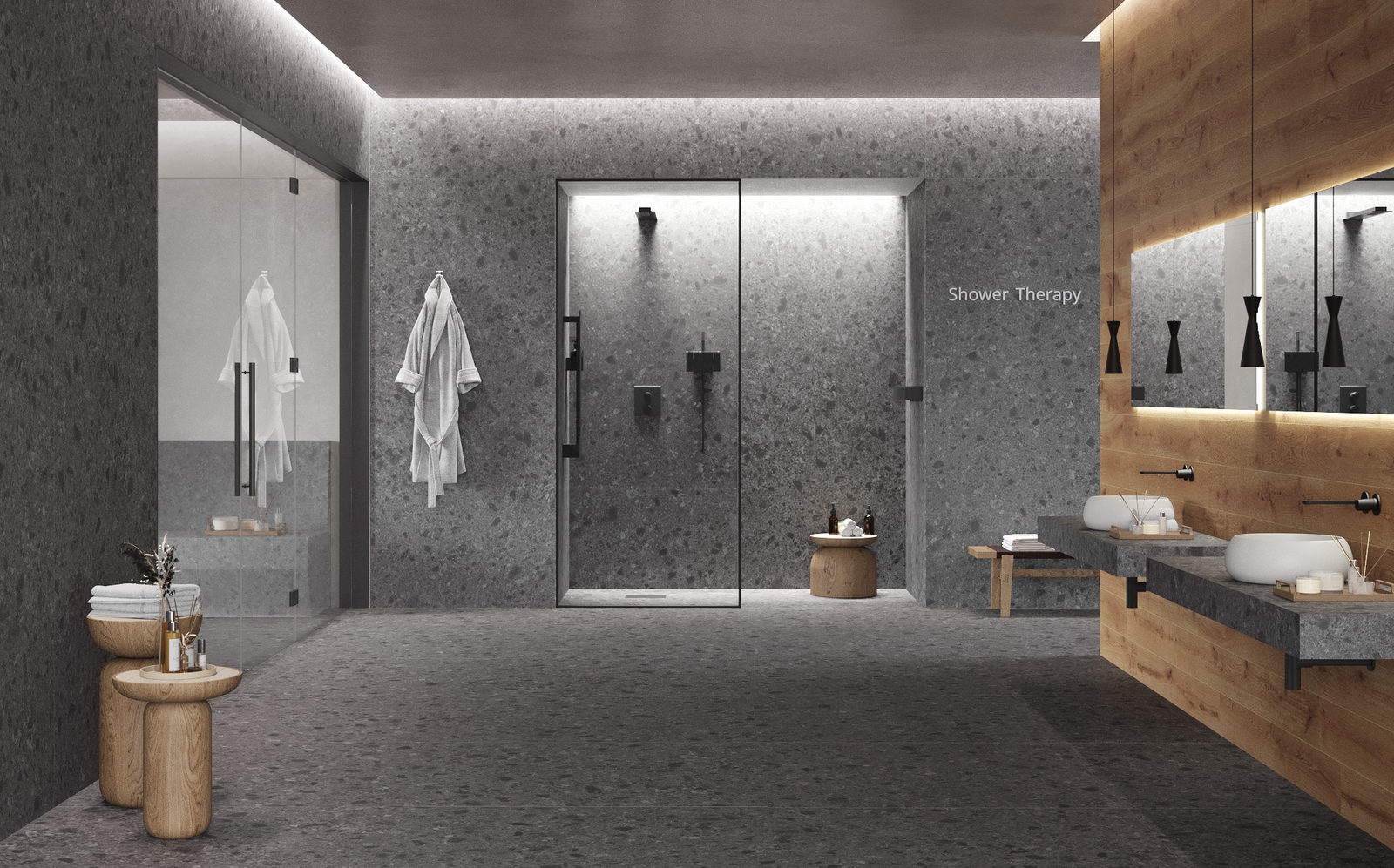 Керамогранит Atlas Concorde Italy Boost Mix Smoke 120x120 Черный, фото 2