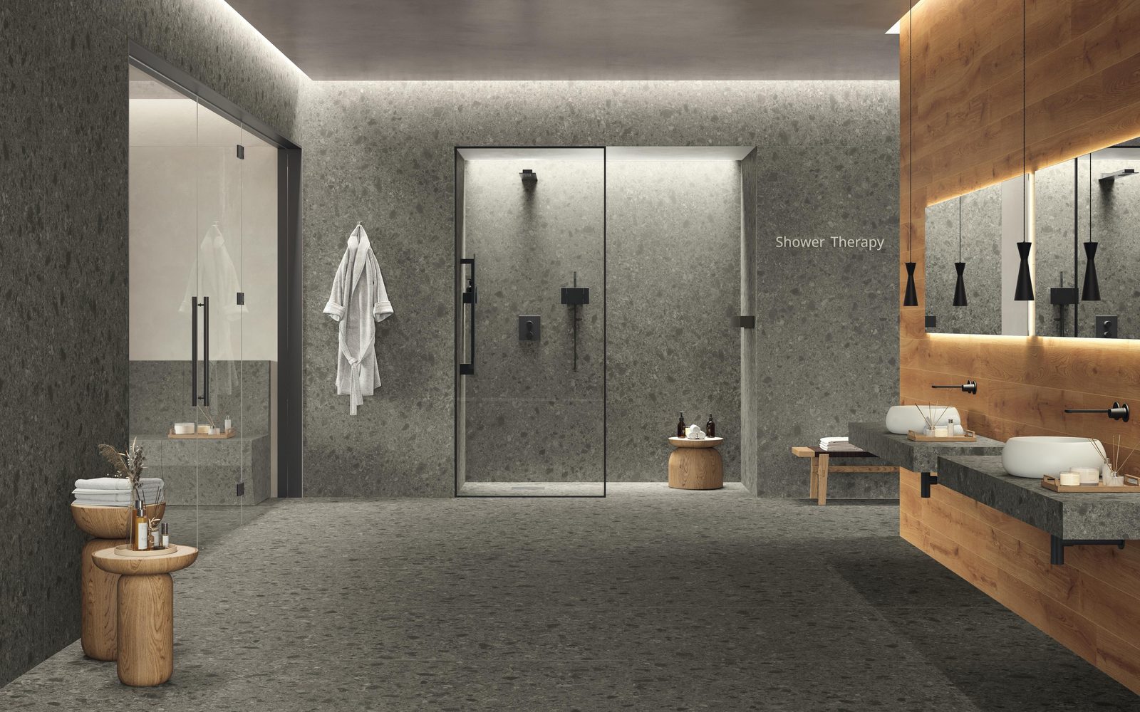 Керамогранит Atlas Concorde Italy Boost Mix Smoke 120x120 Черный, фото 3
