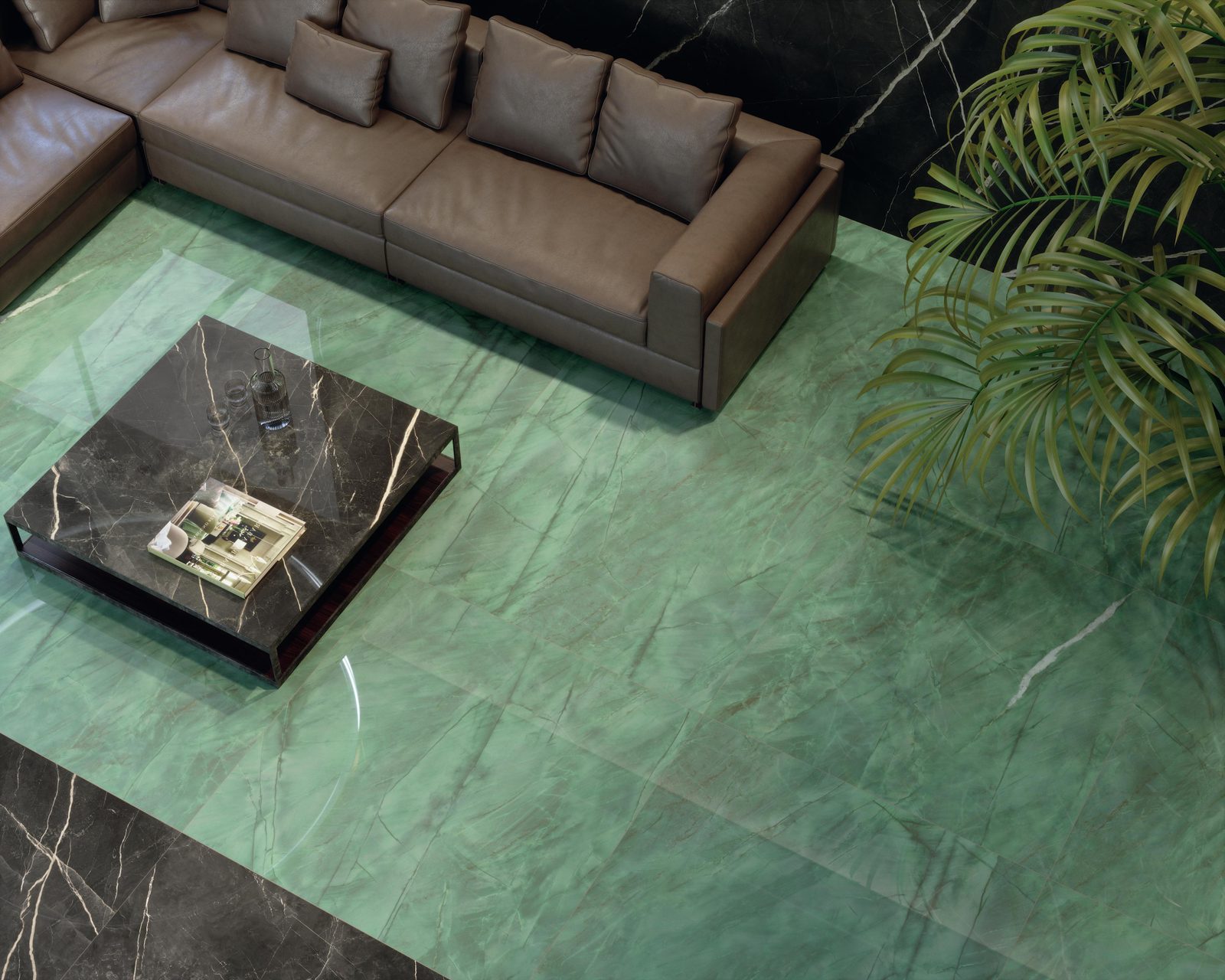Керамогранит Atlas Concorde Italy Marvel Gala Marvel Exotic Green Lappato 120x120 Зеленый, фото 3