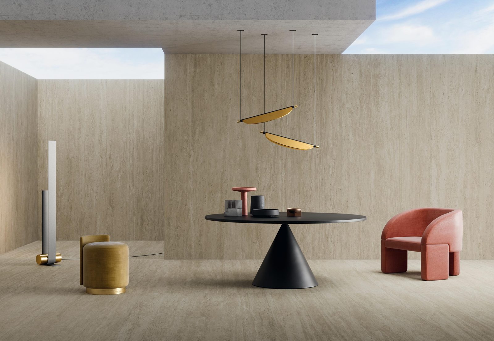 Керамогранит Atlas Concorde Italy Marvel Travertine Marvel Pearl Vein 6 мм 120x278 Бежевый, фото 2