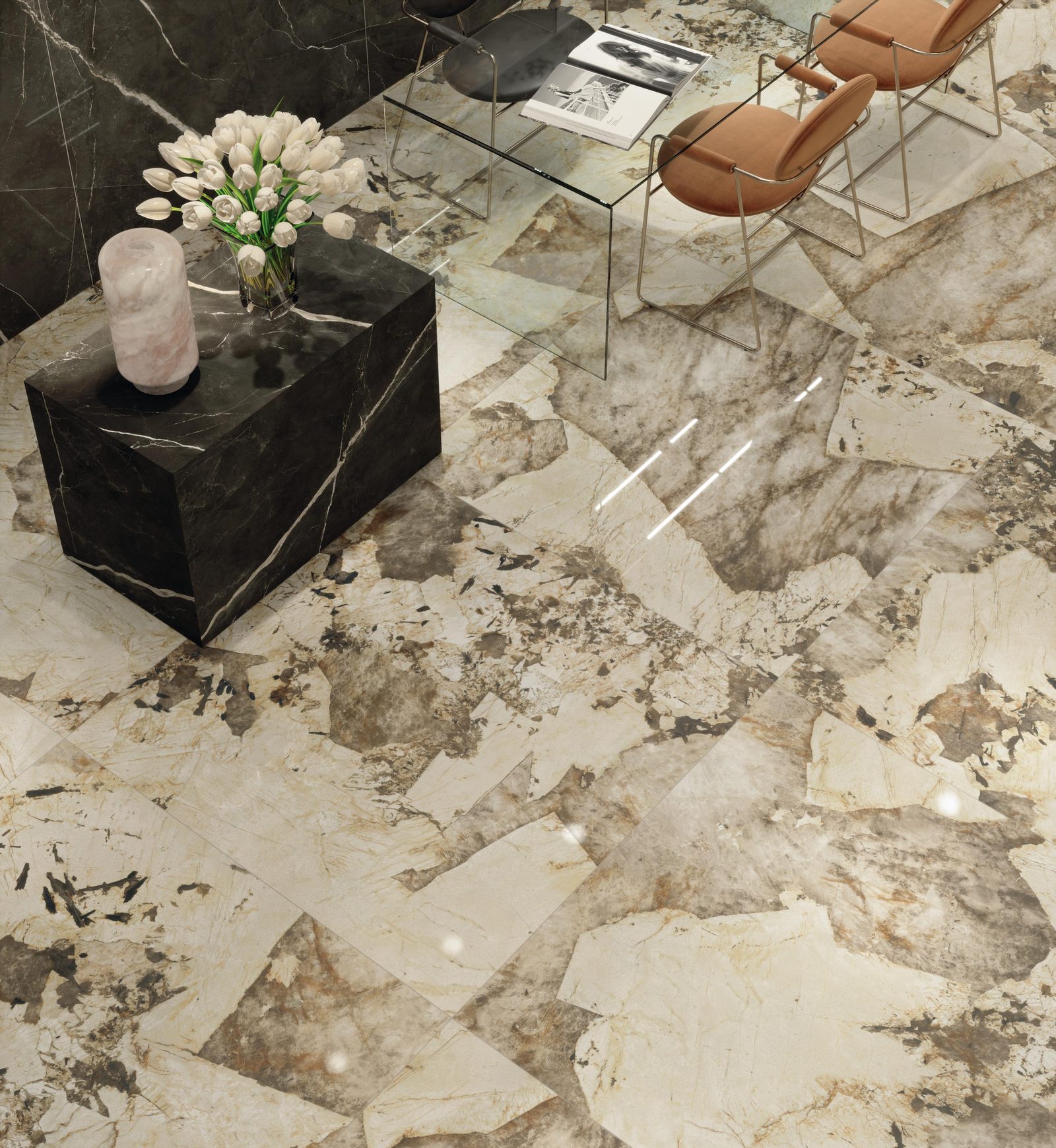 Керамогранит Atlas Concorde Italy Marvel Gala Marvel Desert Soul Lapp 120x120 Комбинированный, фото 4