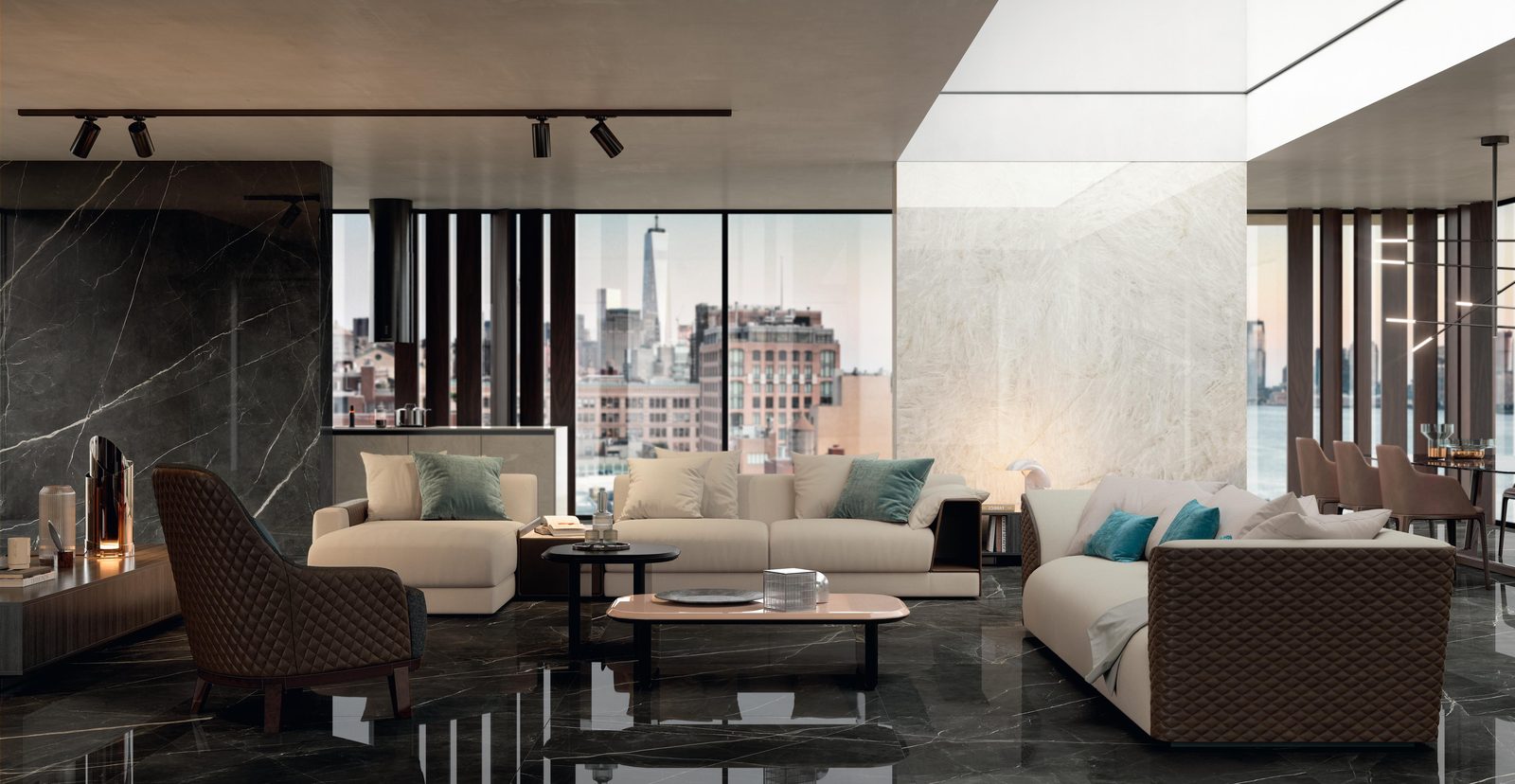 Керамогранит Atlas Concorde Italy Marvel Gala Marvel Crystal White Lappato KL 120x278 Белый, фото 5