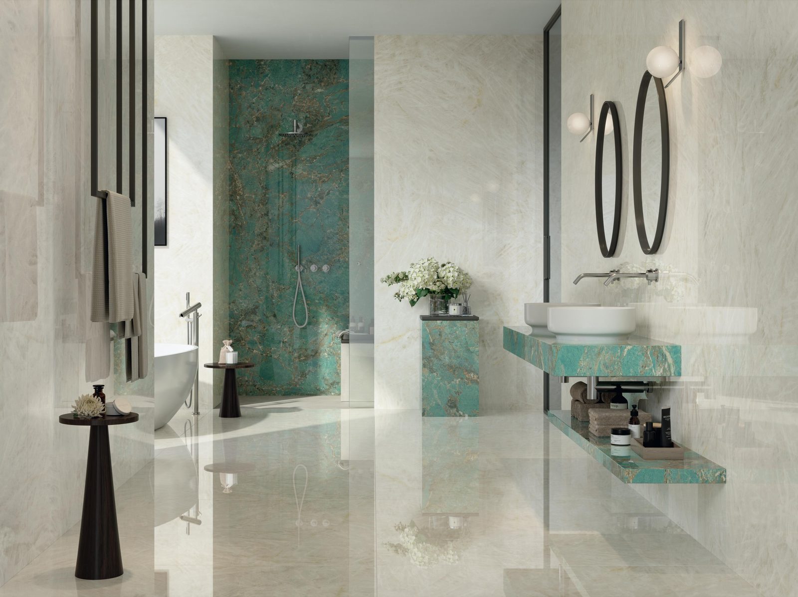 Керамогранит Atlas Concorde Italy Marvel Gala Marvel Crystal White Lappato KL 120x278 Белый, фото 7