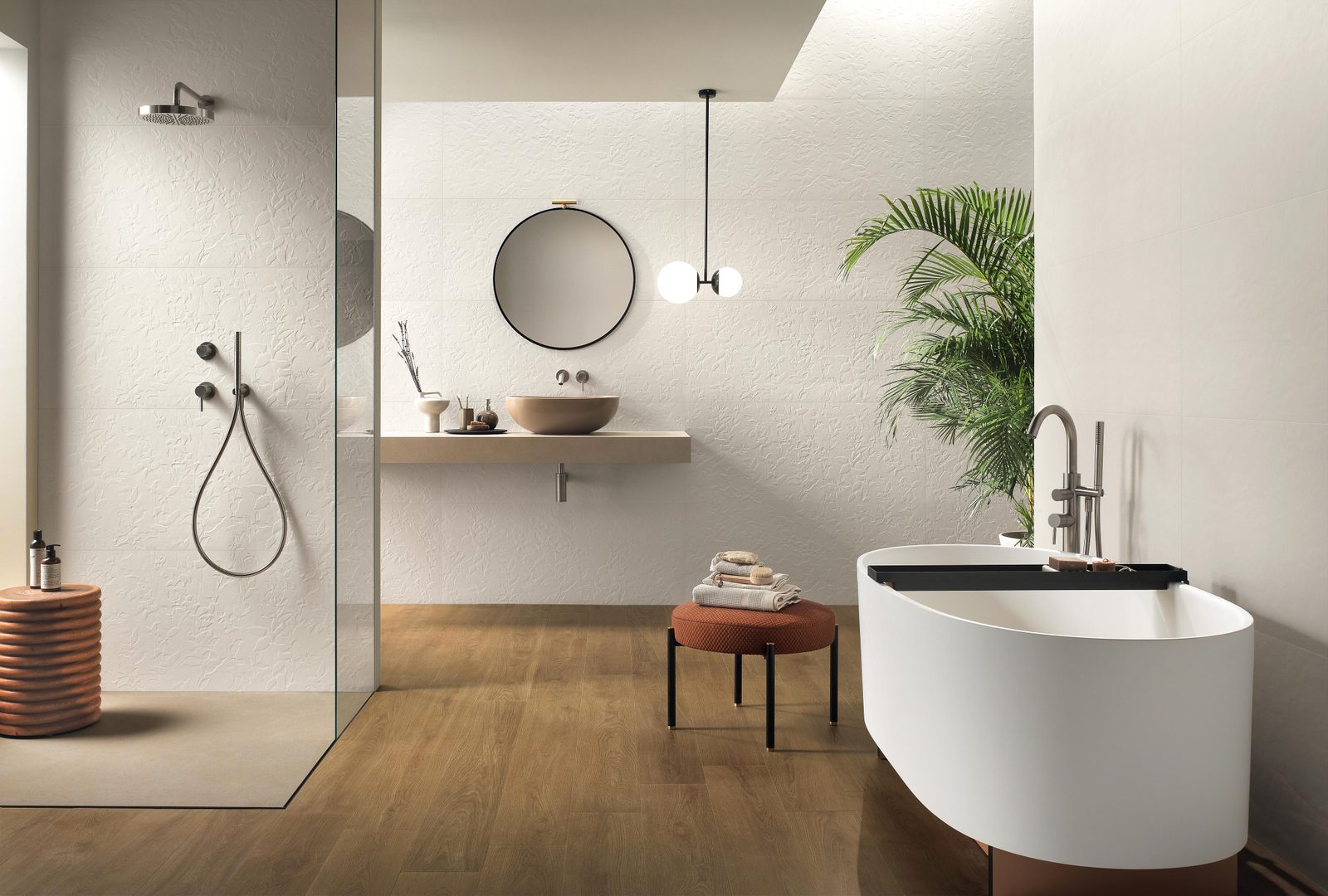 Керамогранит Atlas Concorde Italy 3D Wall Plaster Plain White 50x120 Белый, фото 4