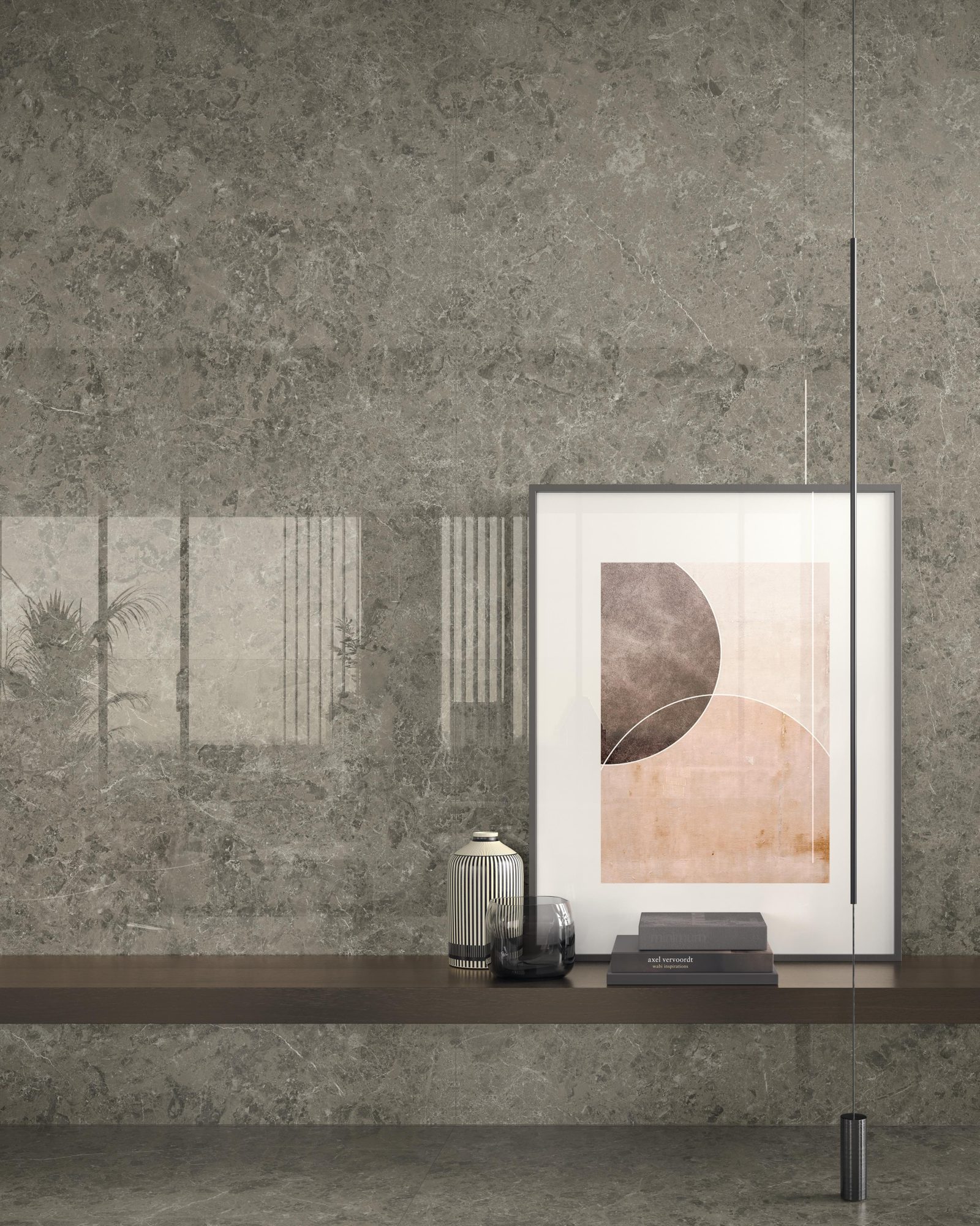 Керамогранит Atlas Concorde Italy Marvel Meraviglia Grigio Elegante 6mm Lapp. 120x278 Коричневый, фото 3