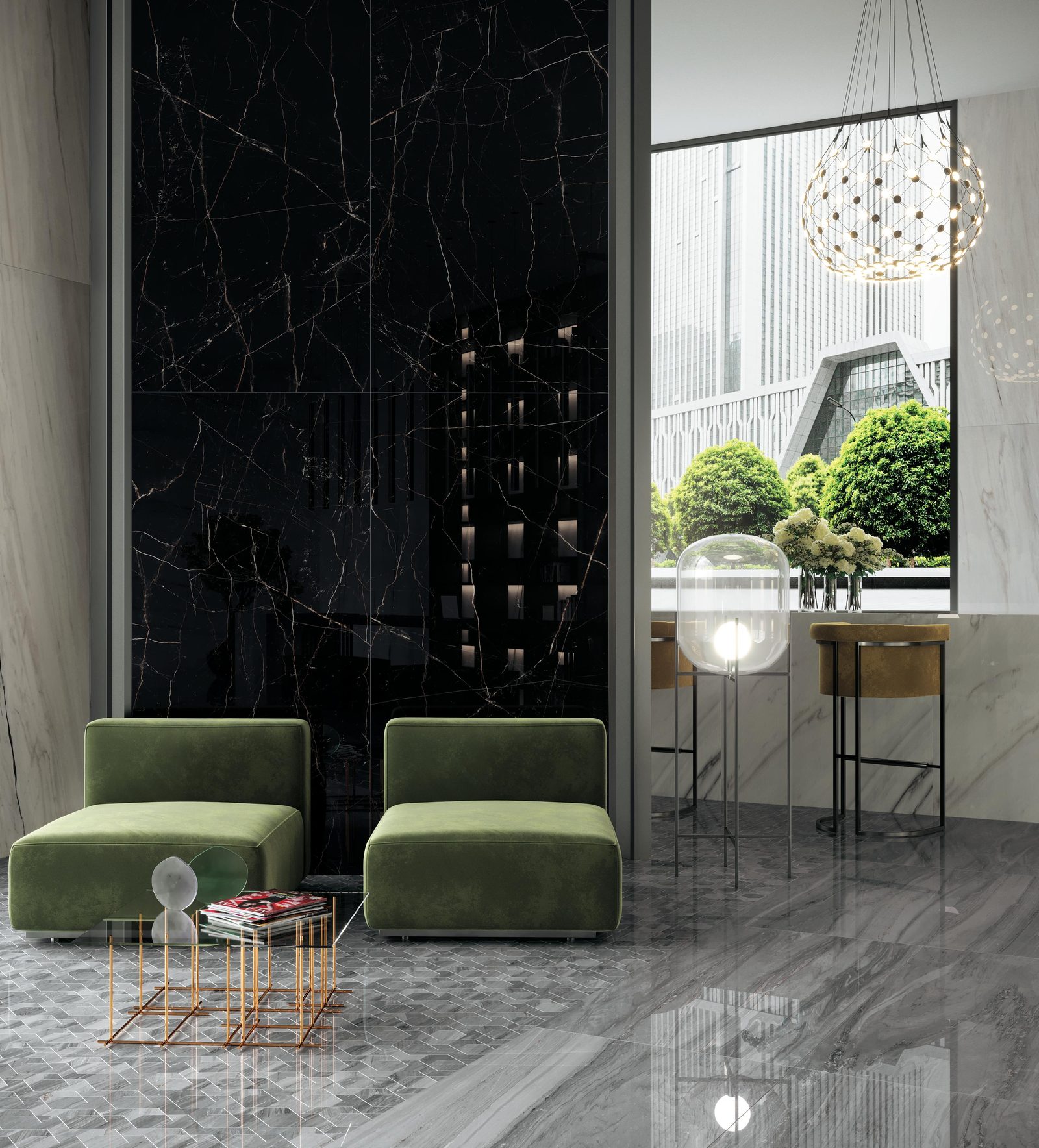 Керамогранит Atlas Concorde Italy Marvel Dream Marvel Black Atlantis 120x278 Lappato KL 120x278 Черный, фото 3