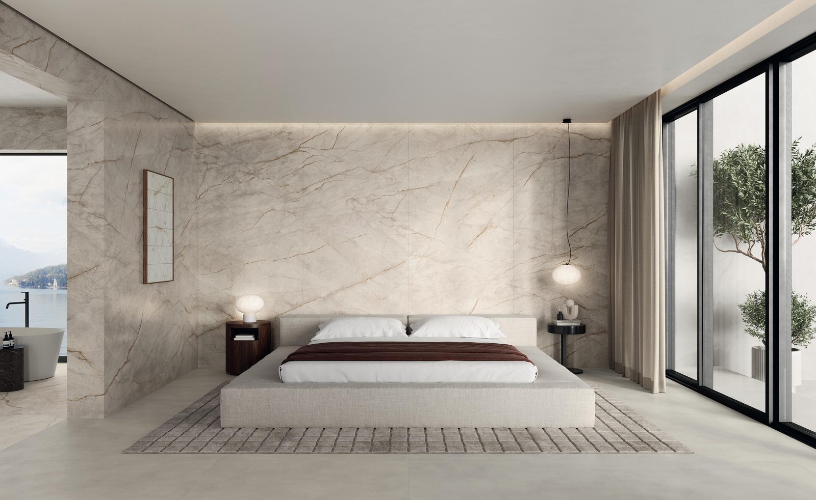 Керамогранит Atlas Concorde Italy Marvel Diva White Everest 6mm Silk 120x278 Бежевый, фото 3