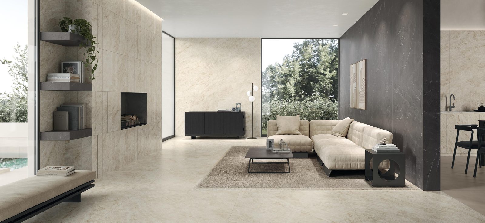 Керамогранит Atlas Concorde Italy Marvel Diva Precious Brown 6mm Silk 120x278 Серый, фото 3