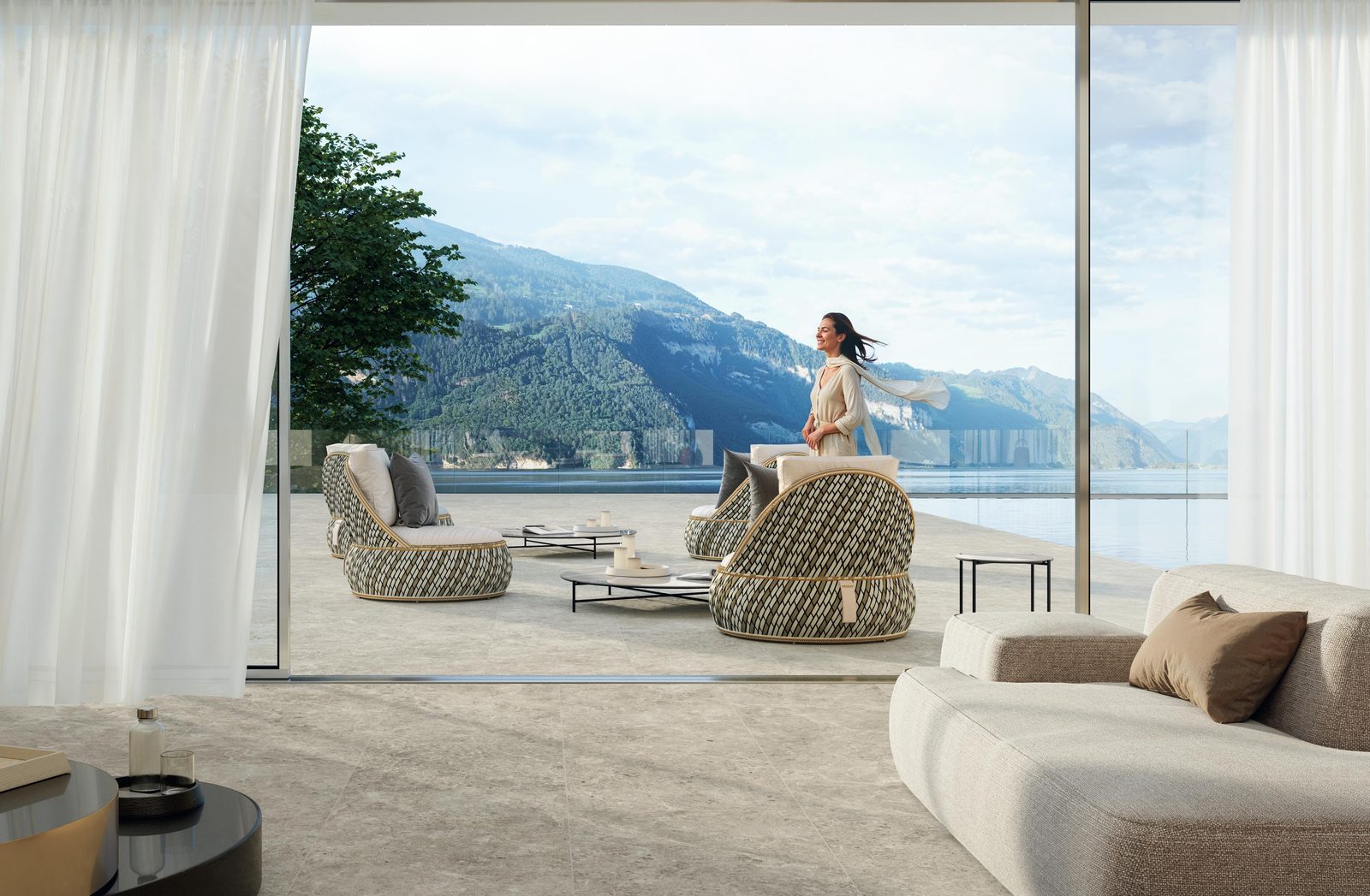 Керамогранит Atlas Concorde Italy Nyra Mist matt 60x120 Серый, фото 3