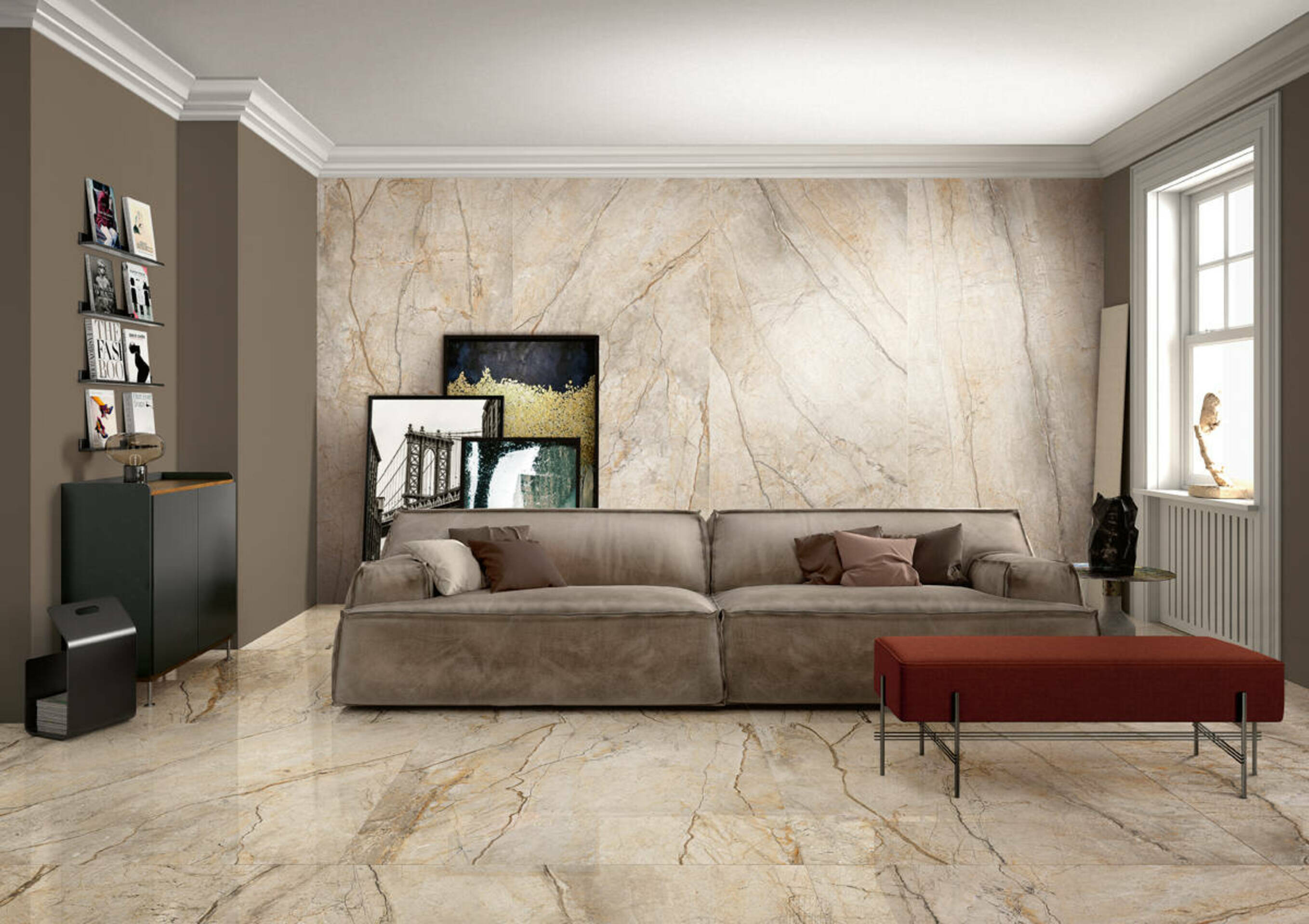 Керамогранит Imola The Room Abs Wh6 12LP 60x120 Белый, фото 3