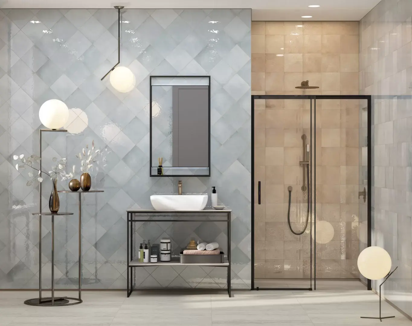 Керамическая плитка Kerama Marazzi Адриатика Декор 3 зелёный глянцевый 20x20 Зеленый, фото 2
