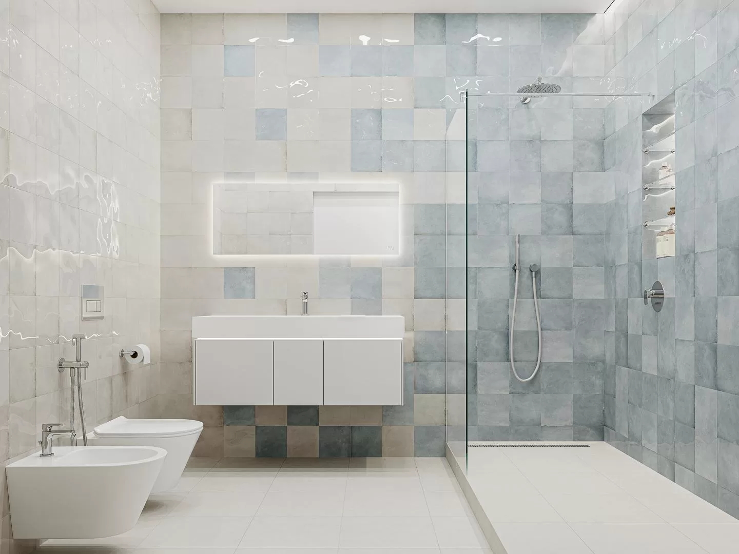 Керамическая плитка Kerama Marazzi Адриатика Декор 3 зелёный глянцевый 20x20 Зеленый, фото 3