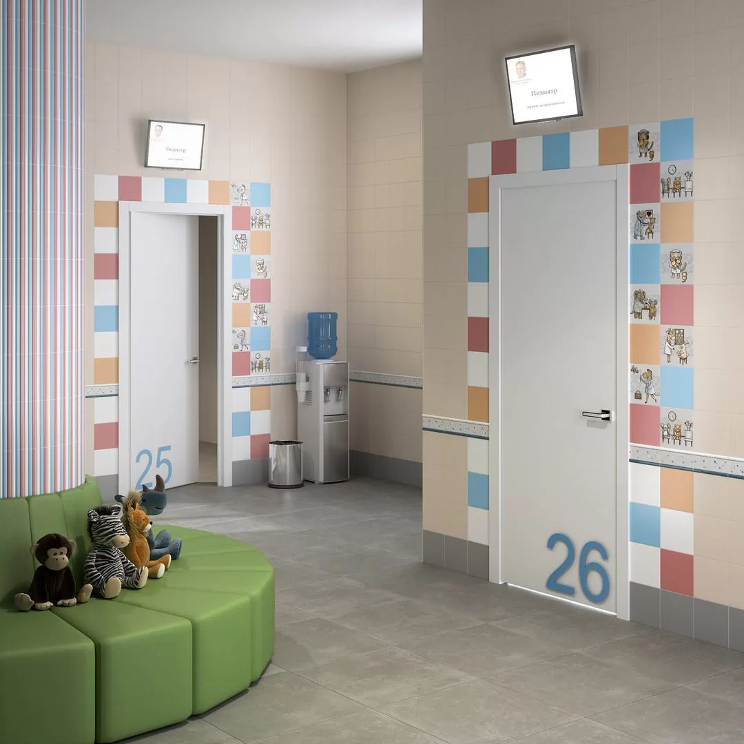 Керамическая плитка Kerama Marazzi Айболит Декор 2 20х20 Комбинированный, фото 2