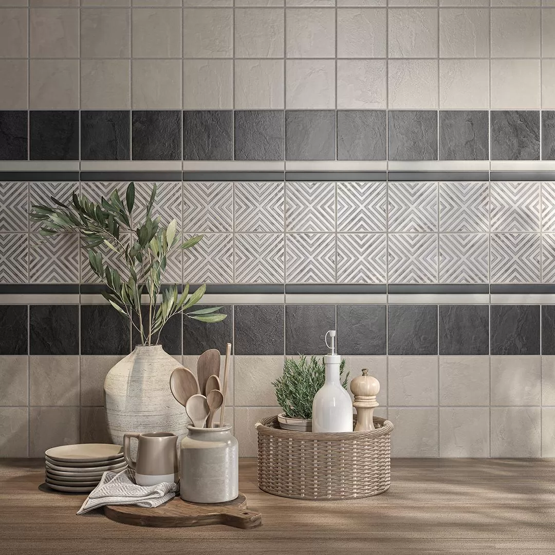 Керамогранит Kerama Marazzi Амальфи орнамент коричн А404 KL 9.9х9.9 Белый, фото 3