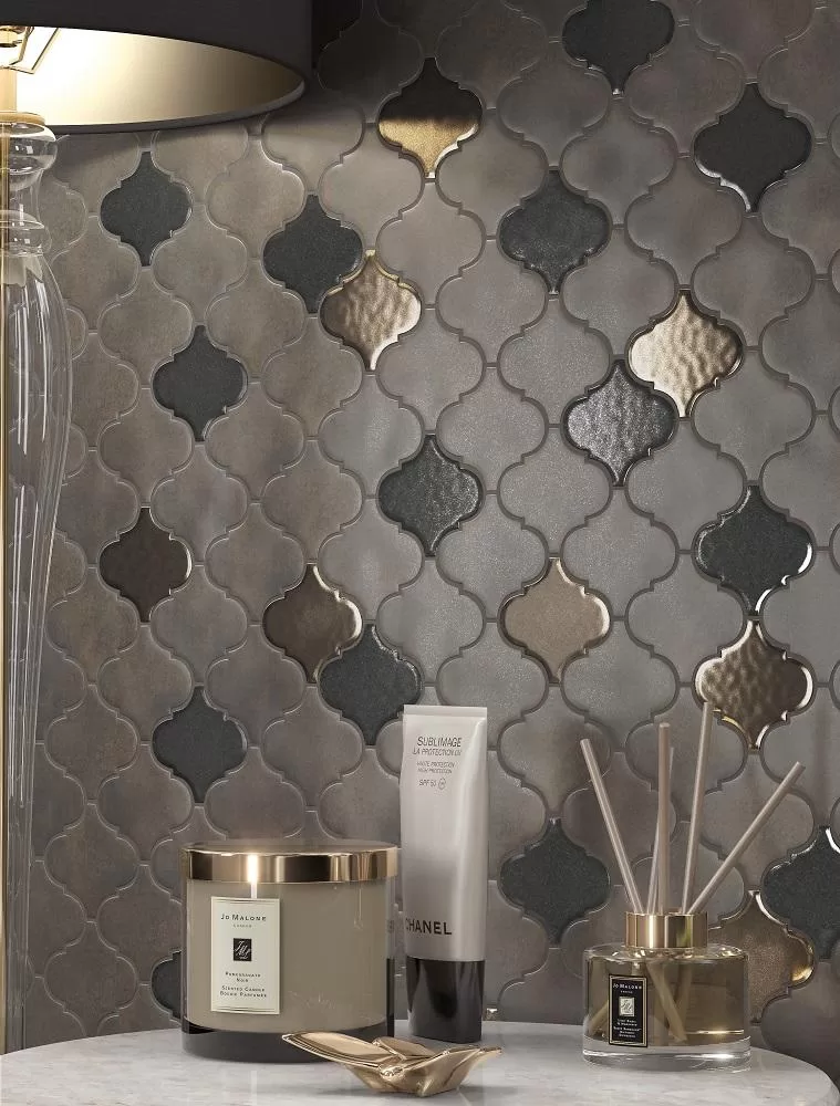 Керамическая плитка Kerama Marazzi Арабески Котто Декор Арабески котто металл 6.5x6.5 Комбинированный, фото 2