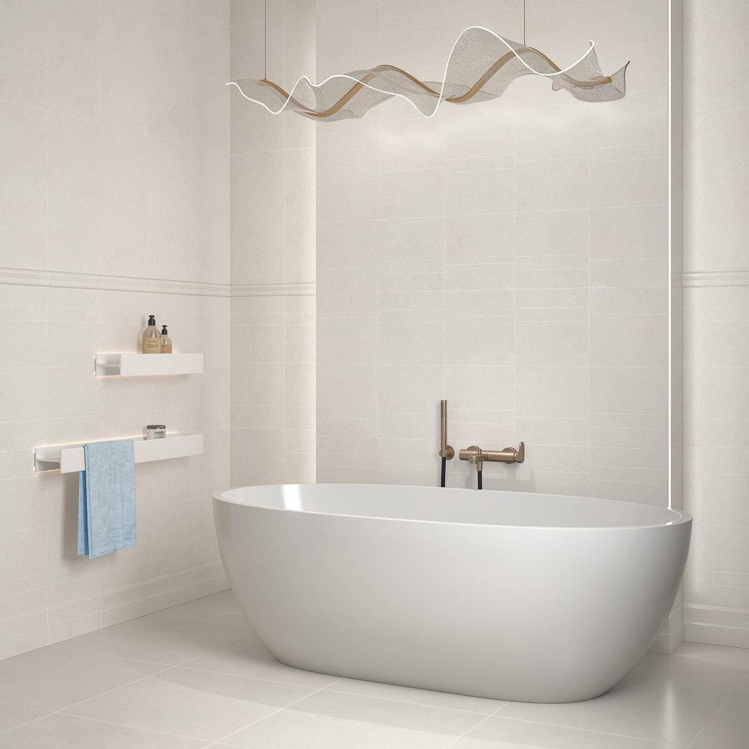 Бордюр Багет бежевый светлый матовый обрезной 30x5x1,9 Kerama Marazzi Авиньон, фото 2