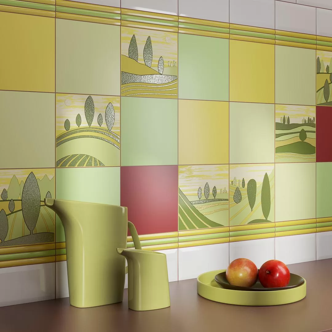 Керамическая плитка Kerama Marazzi Бардини Декор 2 20x20 Комбинированный, фото 2