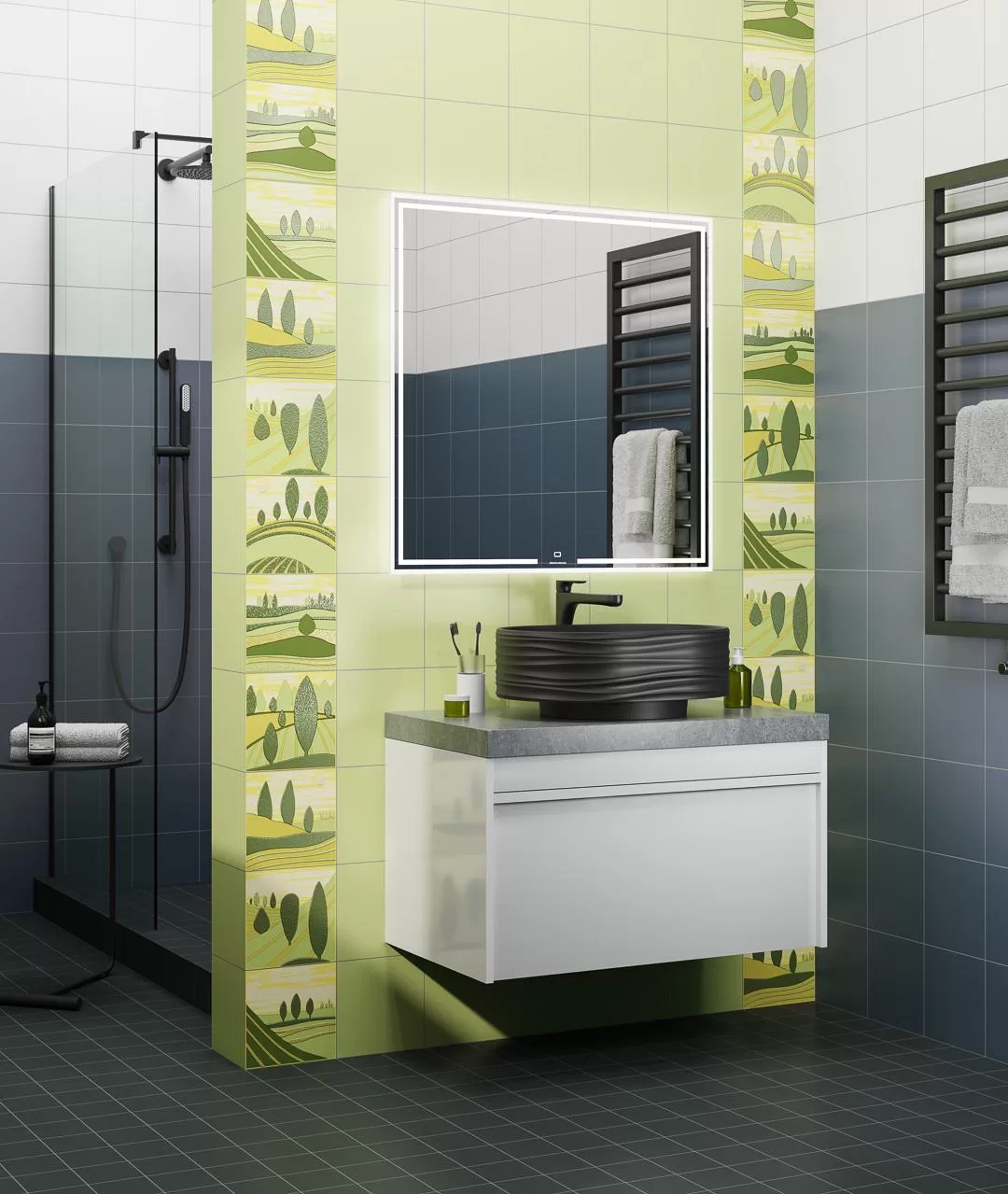 Керамическая плитка Kerama Marazzi Бардини Декор 2 20x20 Комбинированный, фото 3