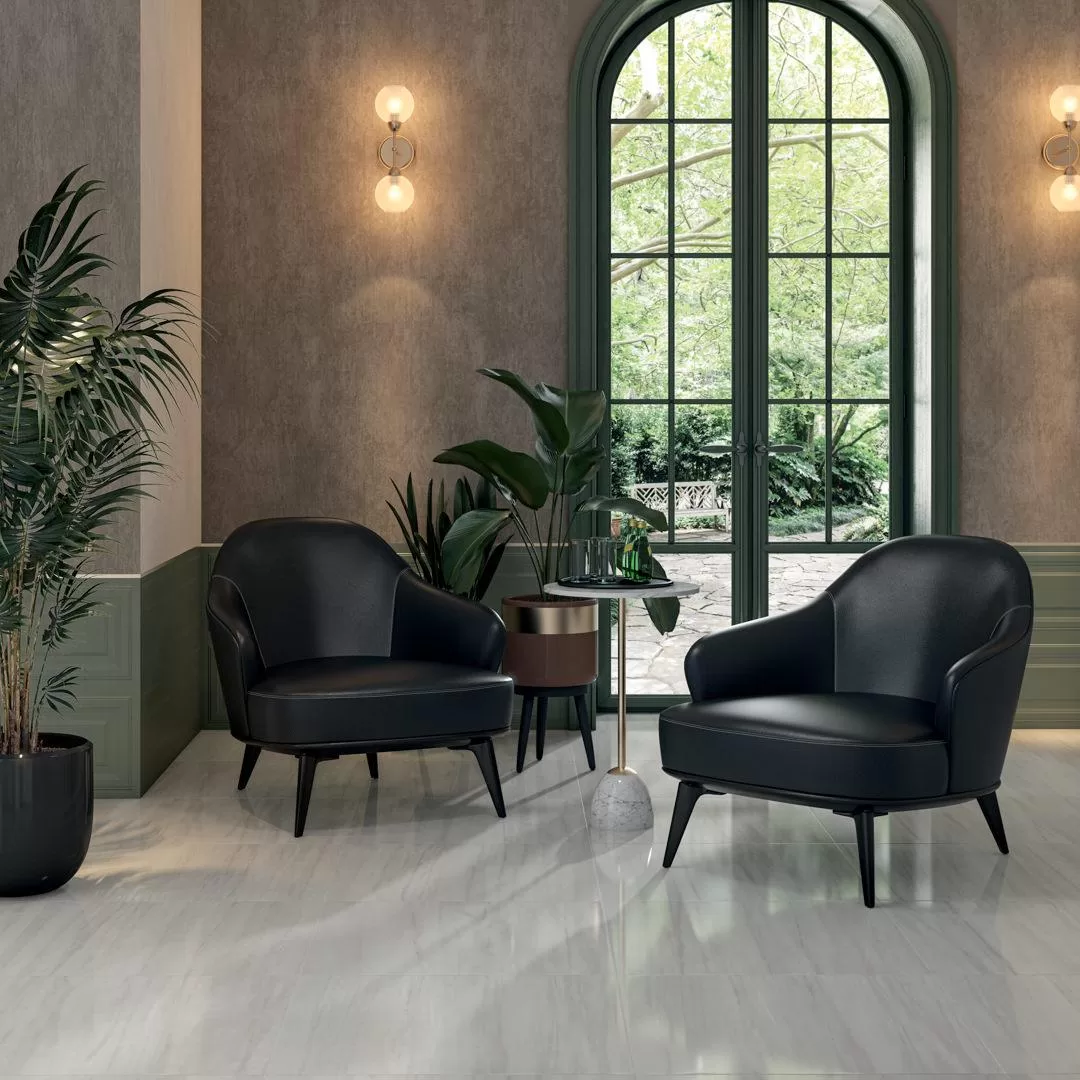 Керамическая плитка Kerama Marazzi Белем Декор серый светлый глянцевый обрезной 30х89,5 Серый, фото 1