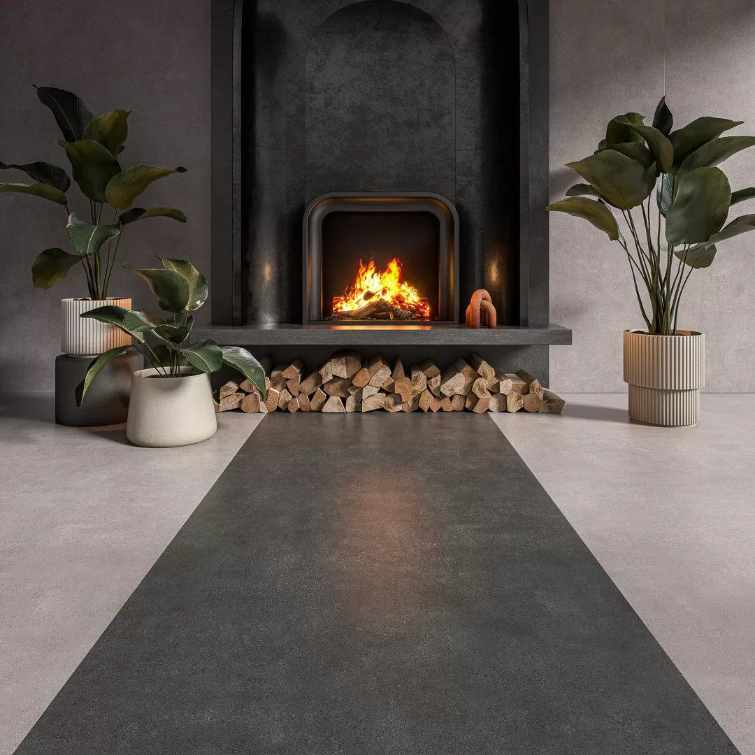 Керамический гранит (керамогранит) Kerama Marazzi Surface Laboratory/Сити серый темный обрезной 119.5x320 ZZ Тёмно-серый, фото 2
