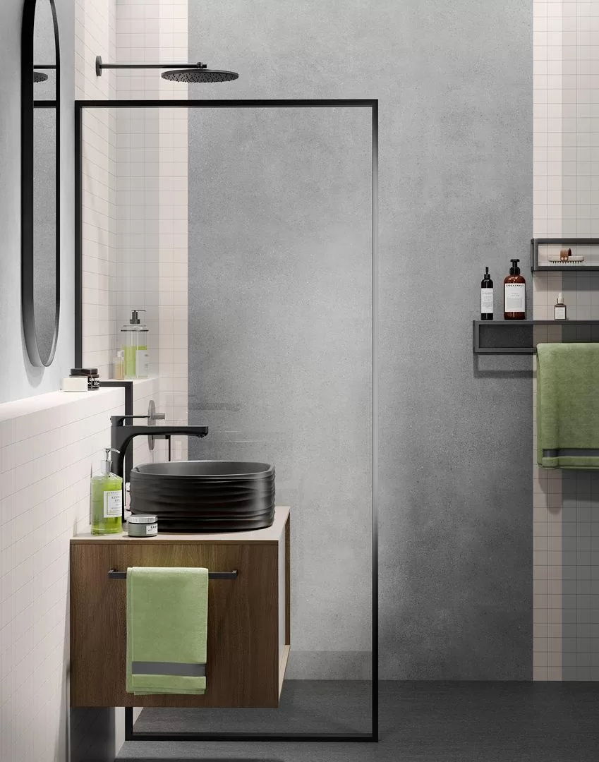 Керамический гранит (керамогранит) Kerama Marazzi Surface Laboratory/Сити серый темный обрезной 119.5x320 ZZ Тёмно-серый, фото 3