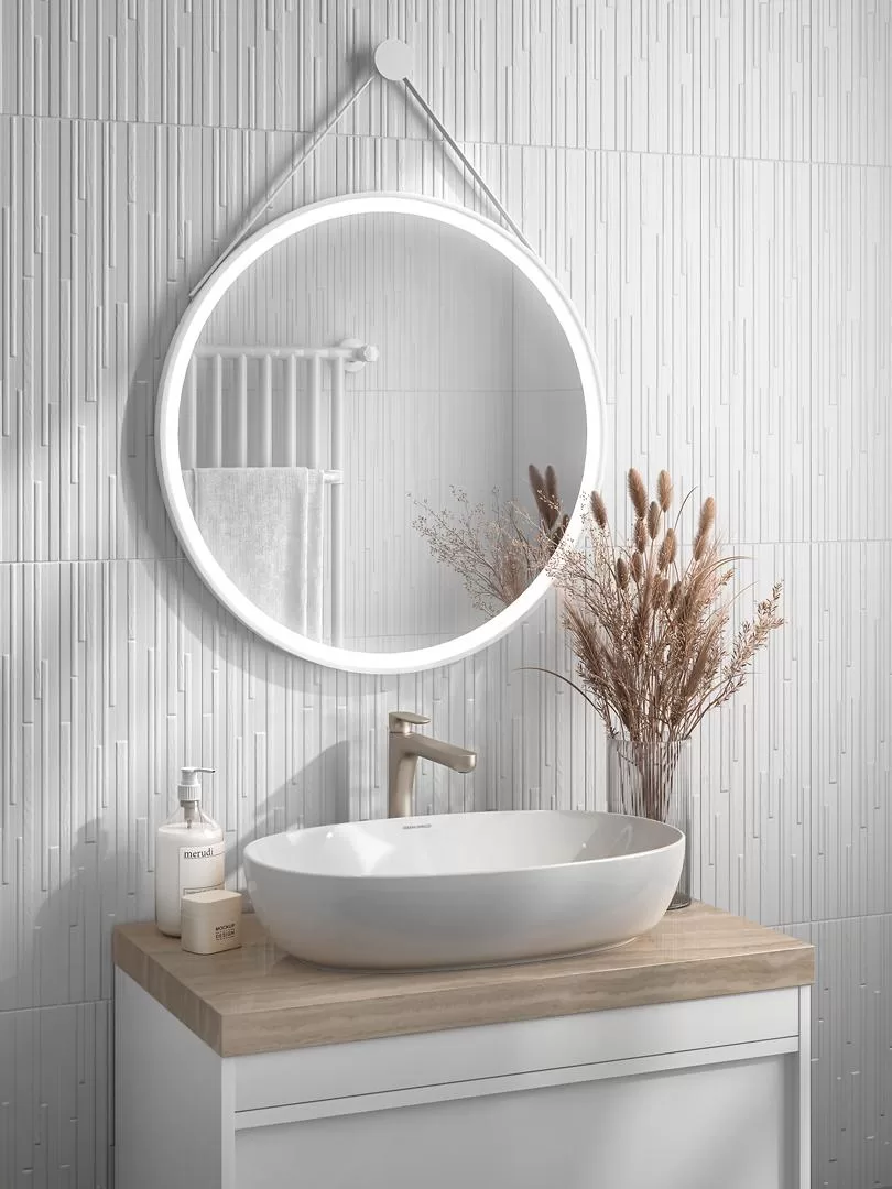 Керамическая плитка Kerama Marazzi Бьянка белый матовый мозаика 20x60 Белый, фото 2