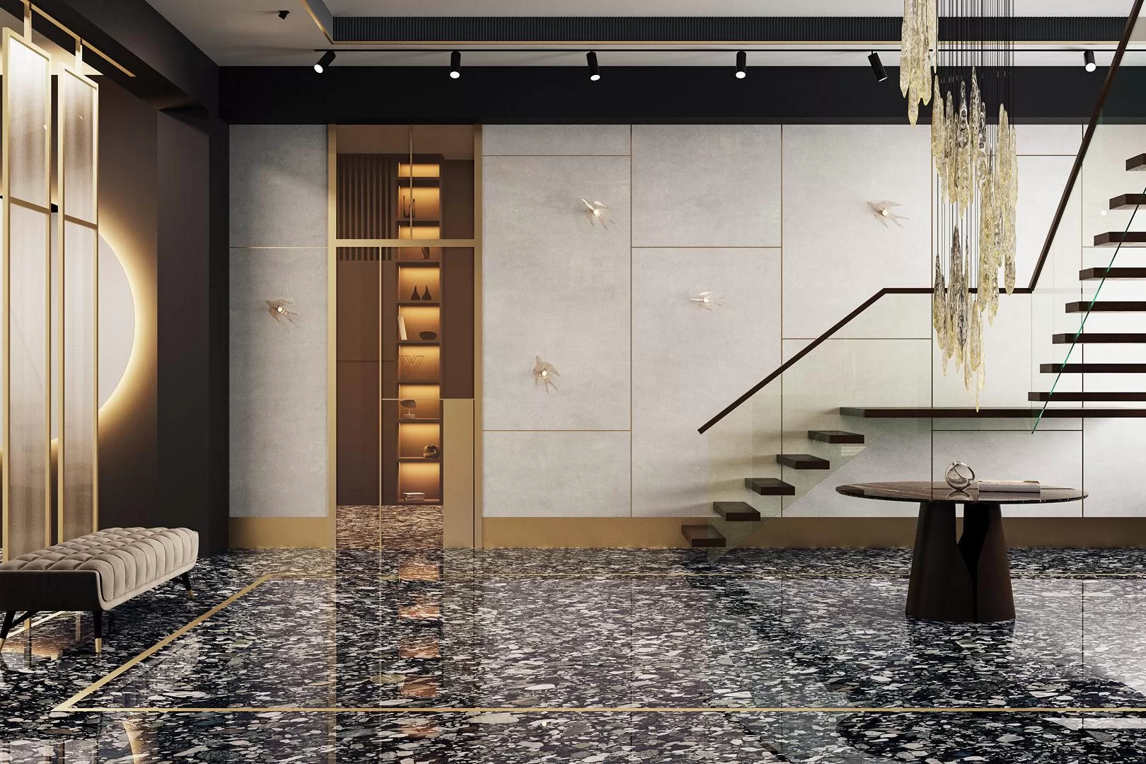 Керамогранит Kerama Marazzi Surface Laboratory /Мариначе серый обрезной ZZ119.5x320 Серый, фото 2