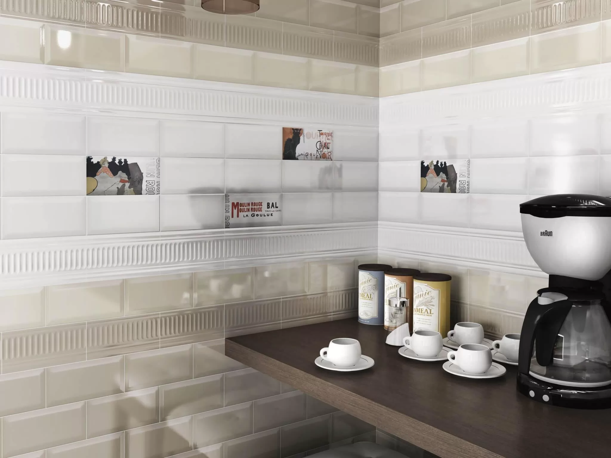 Керамическая плитка Kerama Marazzi Бланше белый грань 9.9x20 Белый, фото 3