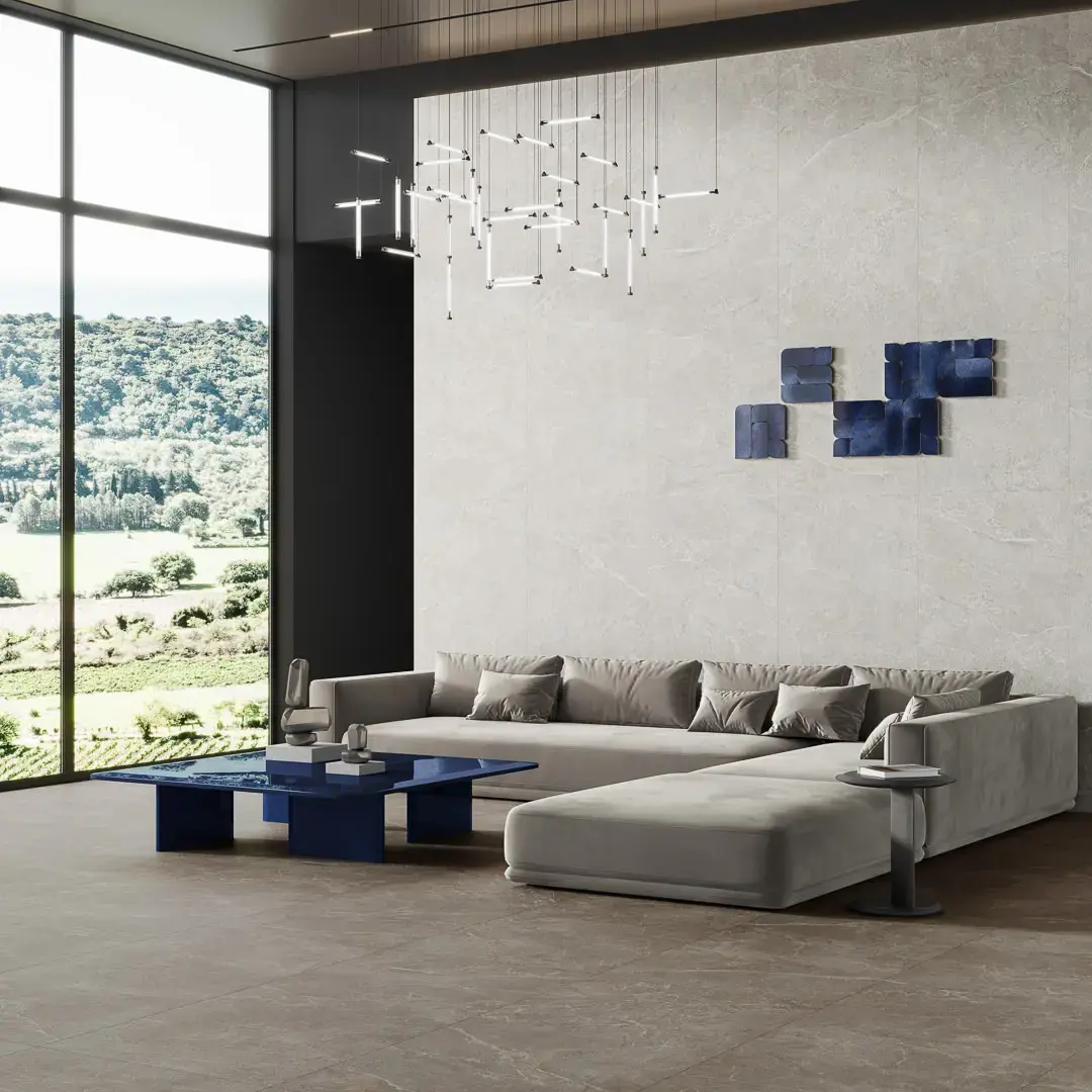Керамогранит Kerama Marazzi Бриансон серый матовый обрезной 80x160x0,9 Серый, фото 1