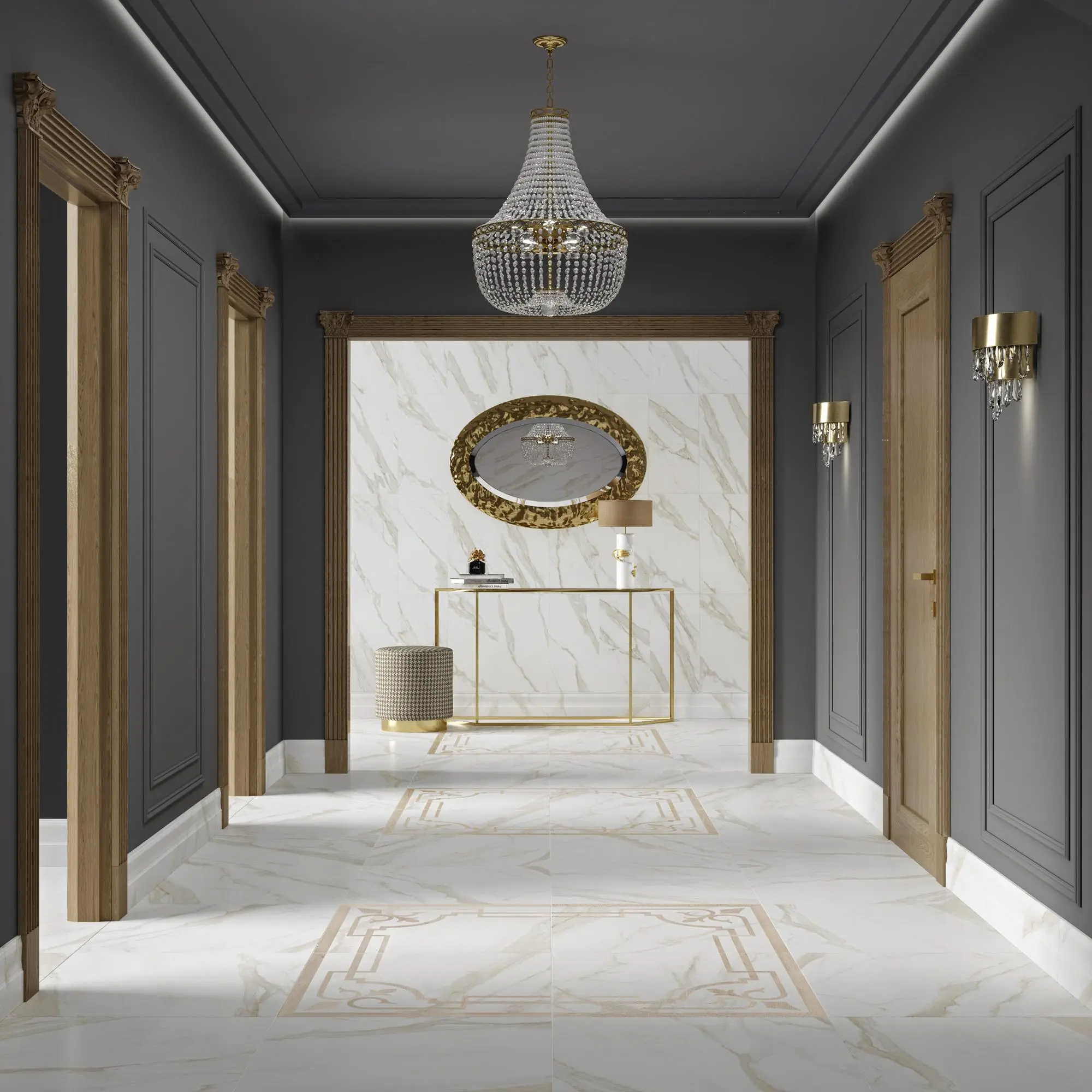 Керамическая плитка Kerama Marazzi Карелли Бордюр обрезной 30x3,4 Бежевый, фото 2