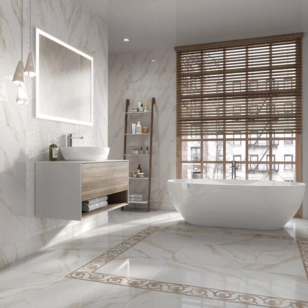 Керамическая плитка Kerama Marazzi Карелли Бордюр обрезной 30x3,4 Бежевый, фото 3