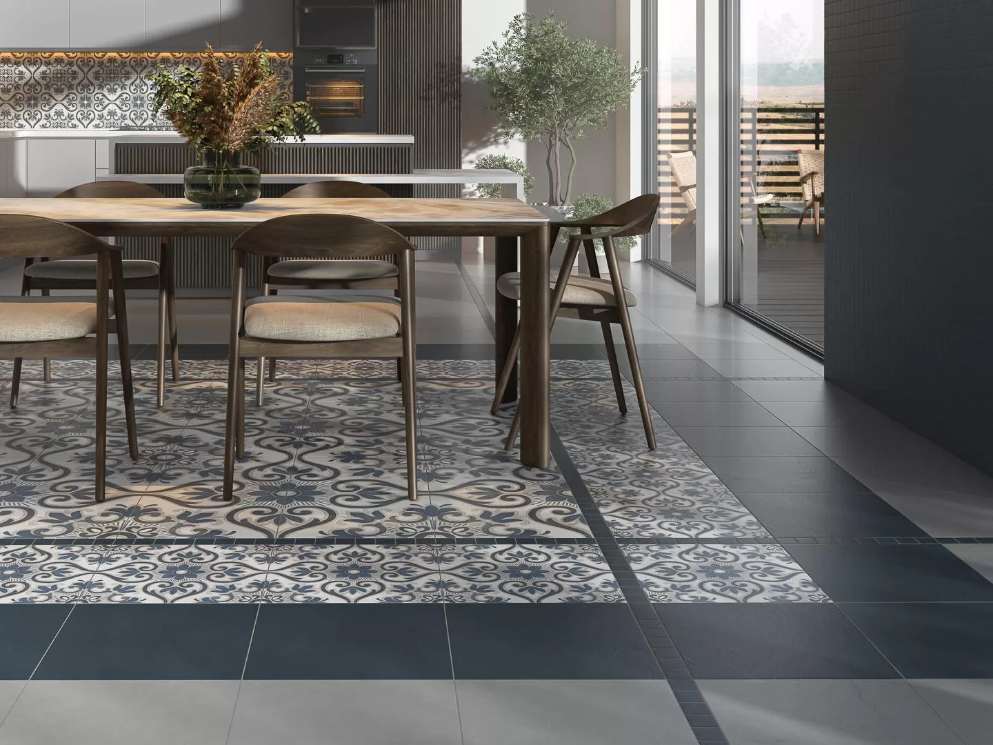Бордюр антрацит матовый обрезной 2.5x30 Kerama Marazzi Чементо Черный, фото 3