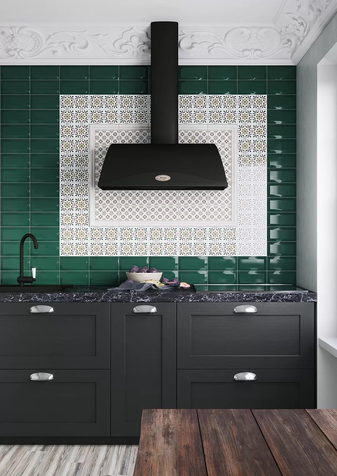 Керамическая плитка Kerama Marazzi Клемансо серый грань 7.4x15 Серый, фото 1