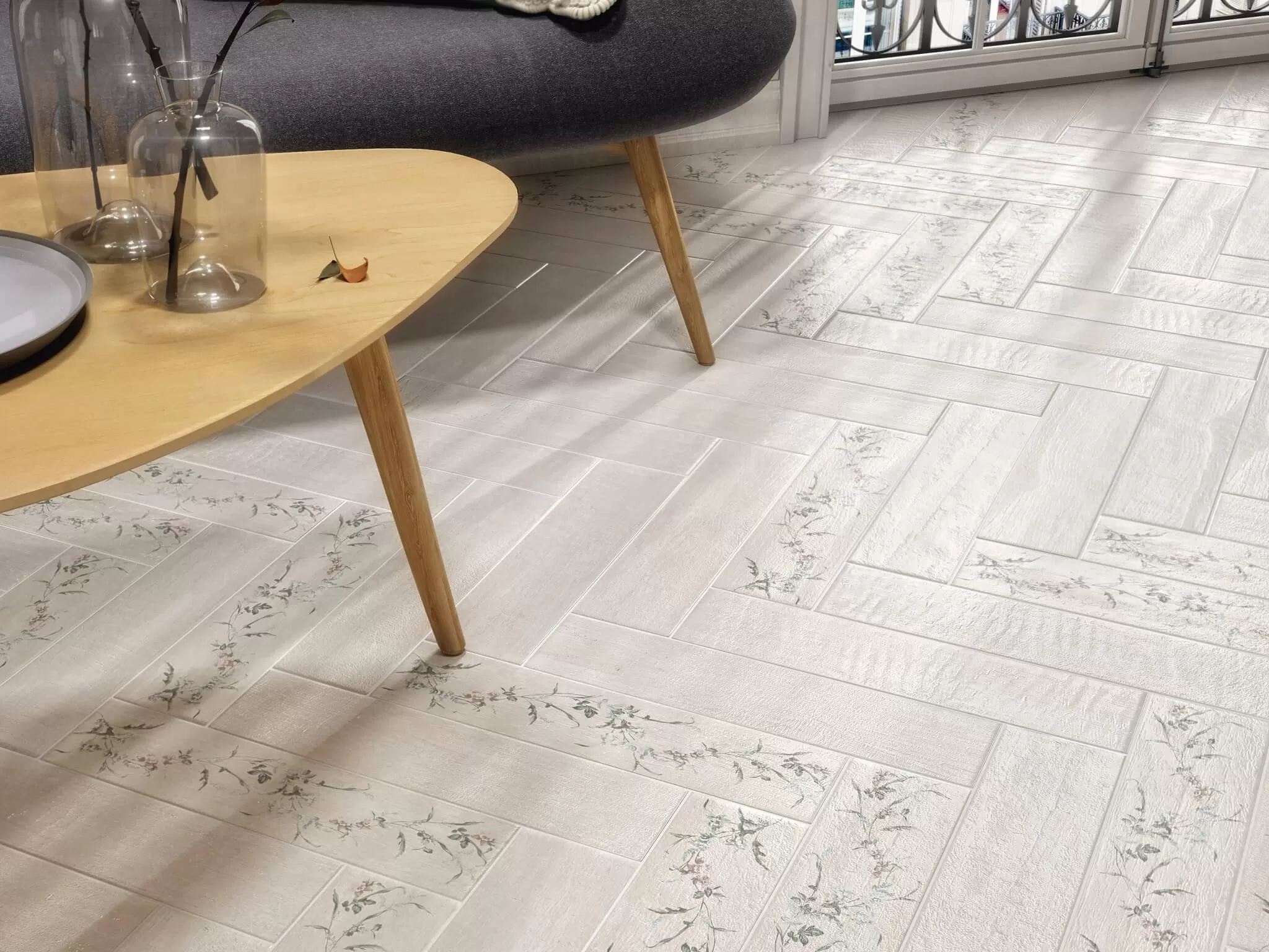 Керамическая плитка Kerama Marazzi Кантри Шик серый панель20x50 ZZ Серый, фото 3