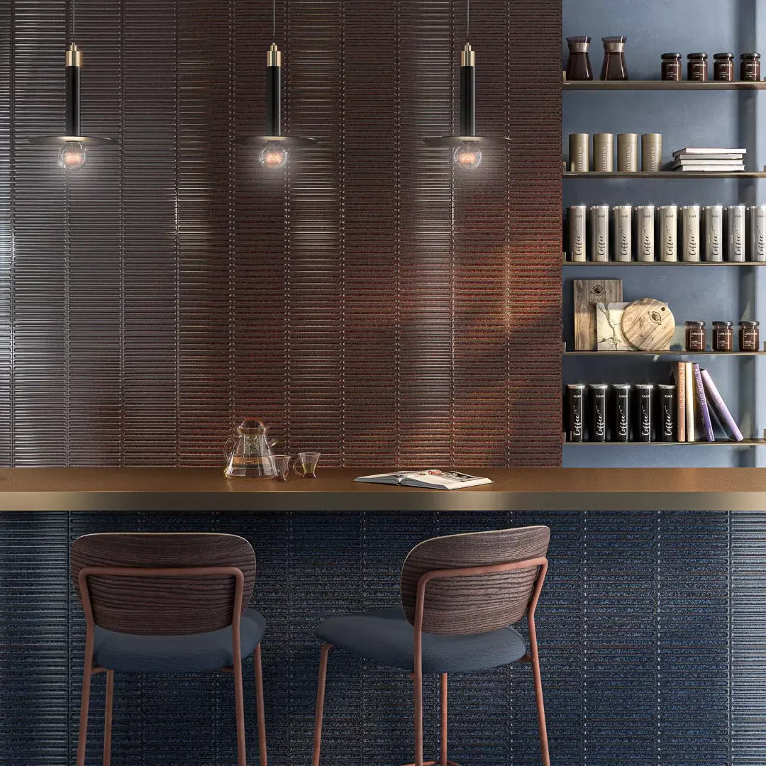 Керамическая плитка Kerama Marazzi Далия Декор чипсет синий глянцевый 20x20x0,95 Синий, фото 1