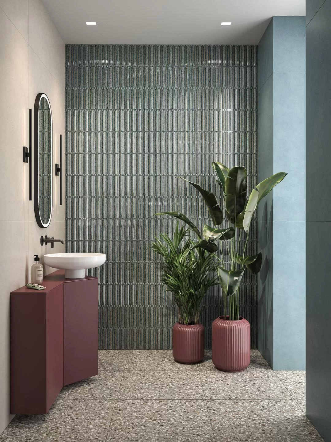 Керамическая плитка Kerama Marazzi Далия Декор чипсет синий глянцевый 20x20x0,95 Синий, фото 3