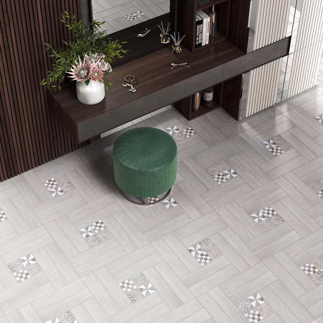Керамогранит Kerama Marazzi Вяз серый9.9х40.2 Серый, фото 1