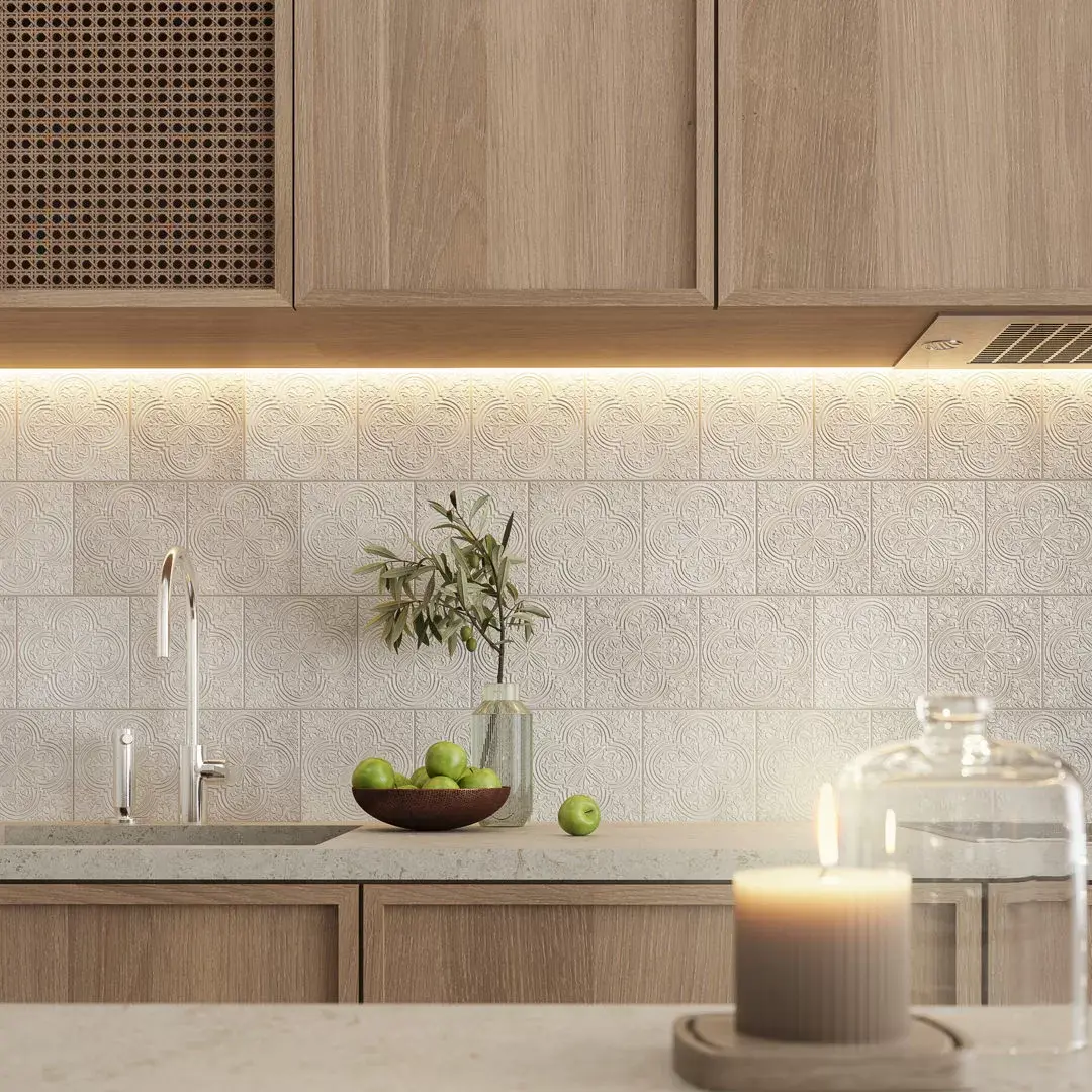 Керамическая плитка Kerama Marazzi Фес Декор мозаичный бирюзовый тёмный глянцевый 15x15x0,77 Бирюзовый, фото 2