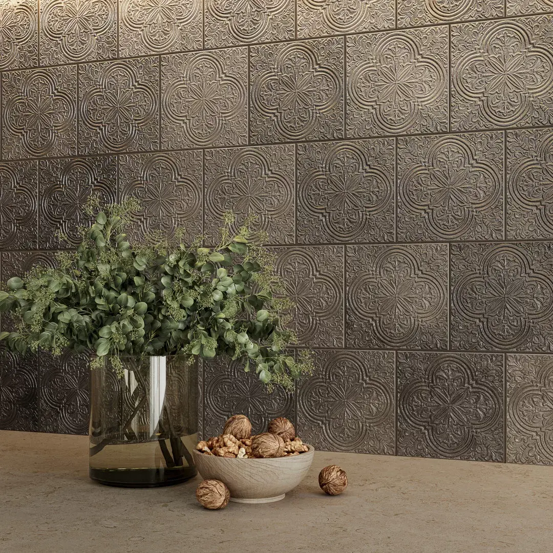 Керамическая плитка Kerama Marazzi Фес Декор мозаичный бирюзовый тёмный глянцевый 15x15x0,77 Бирюзовый, фото 3