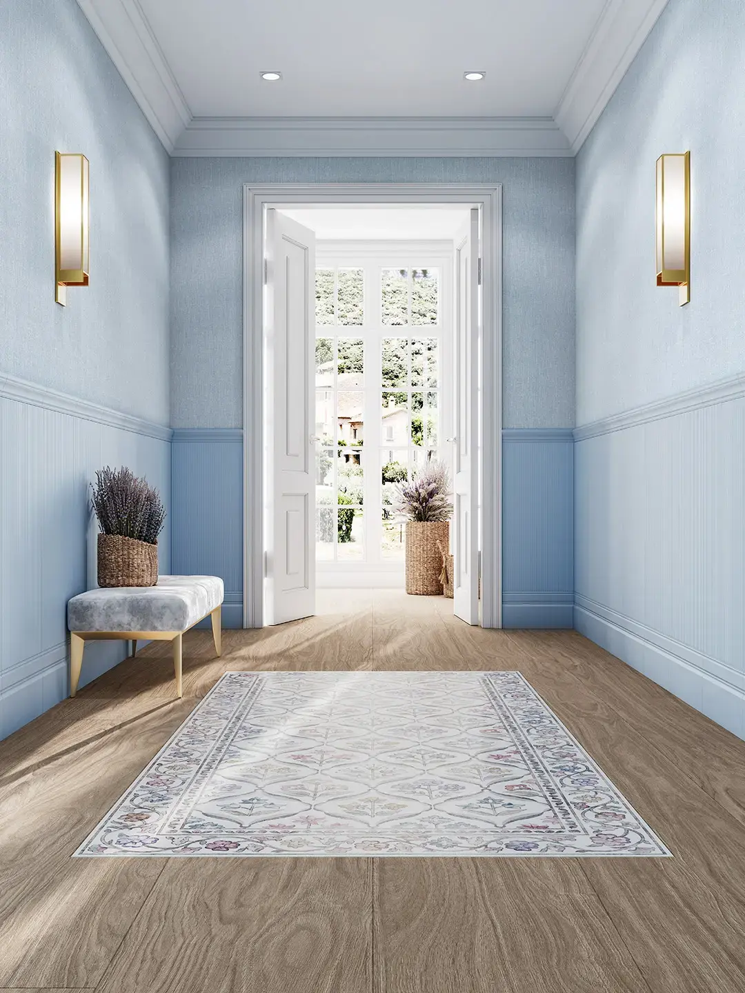 Керамогранит Kerama Marazzi Ковер Флер матовый обрезной 119,5x238,5x0,9 Комбинированный, фото 2