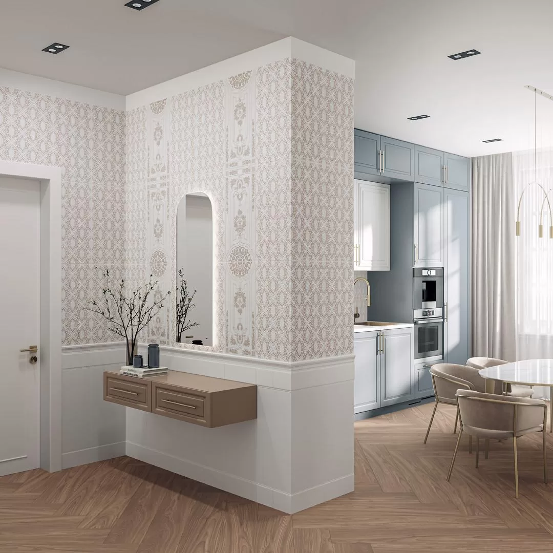Керамическая плитка Kerama Marazzi Флориан белый матовый обрезной 30x60 Белый, фото 2