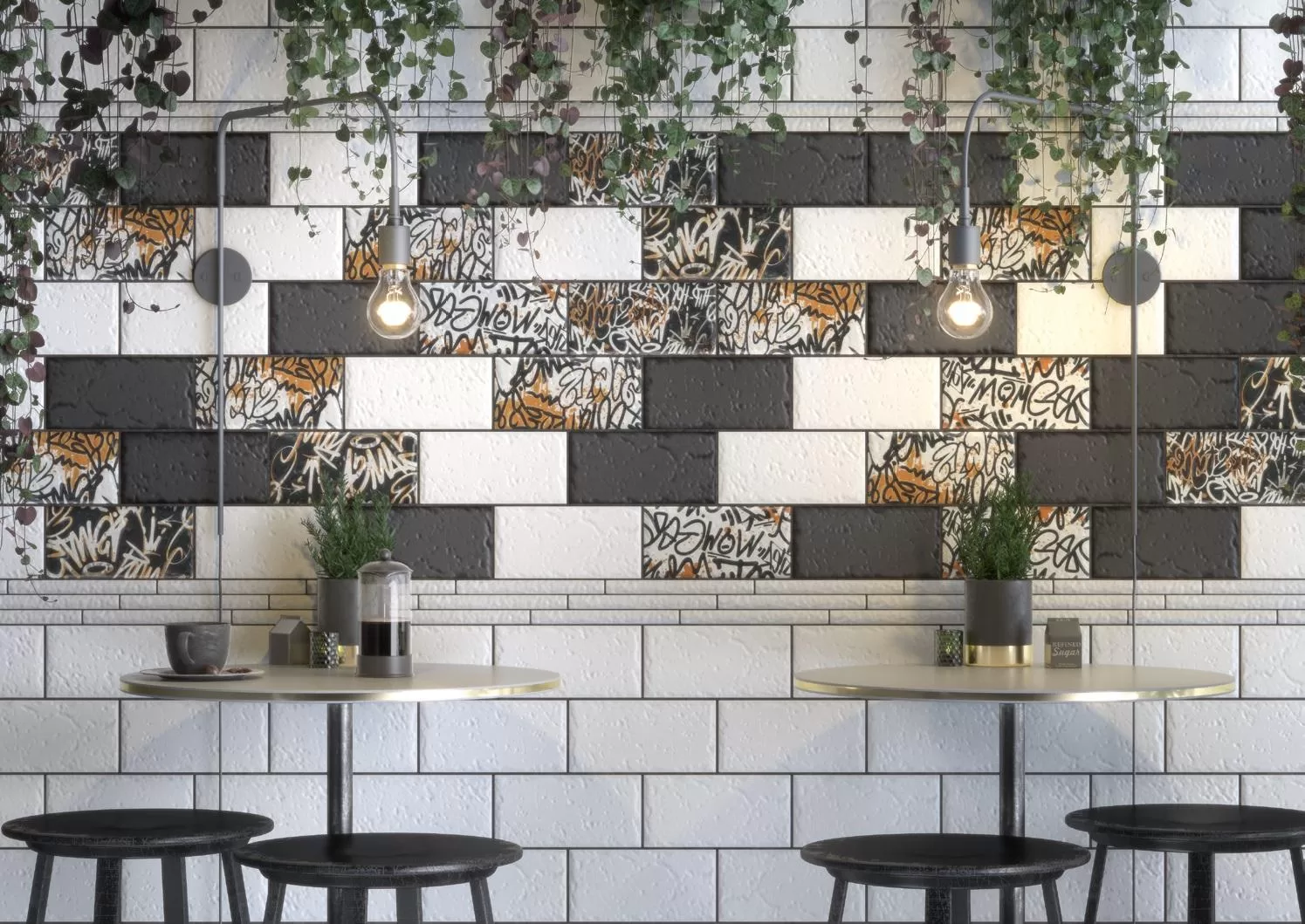 Керамическая плитка Kerama Marazzi Граффити серый 20x9,9 Серый, фото 1